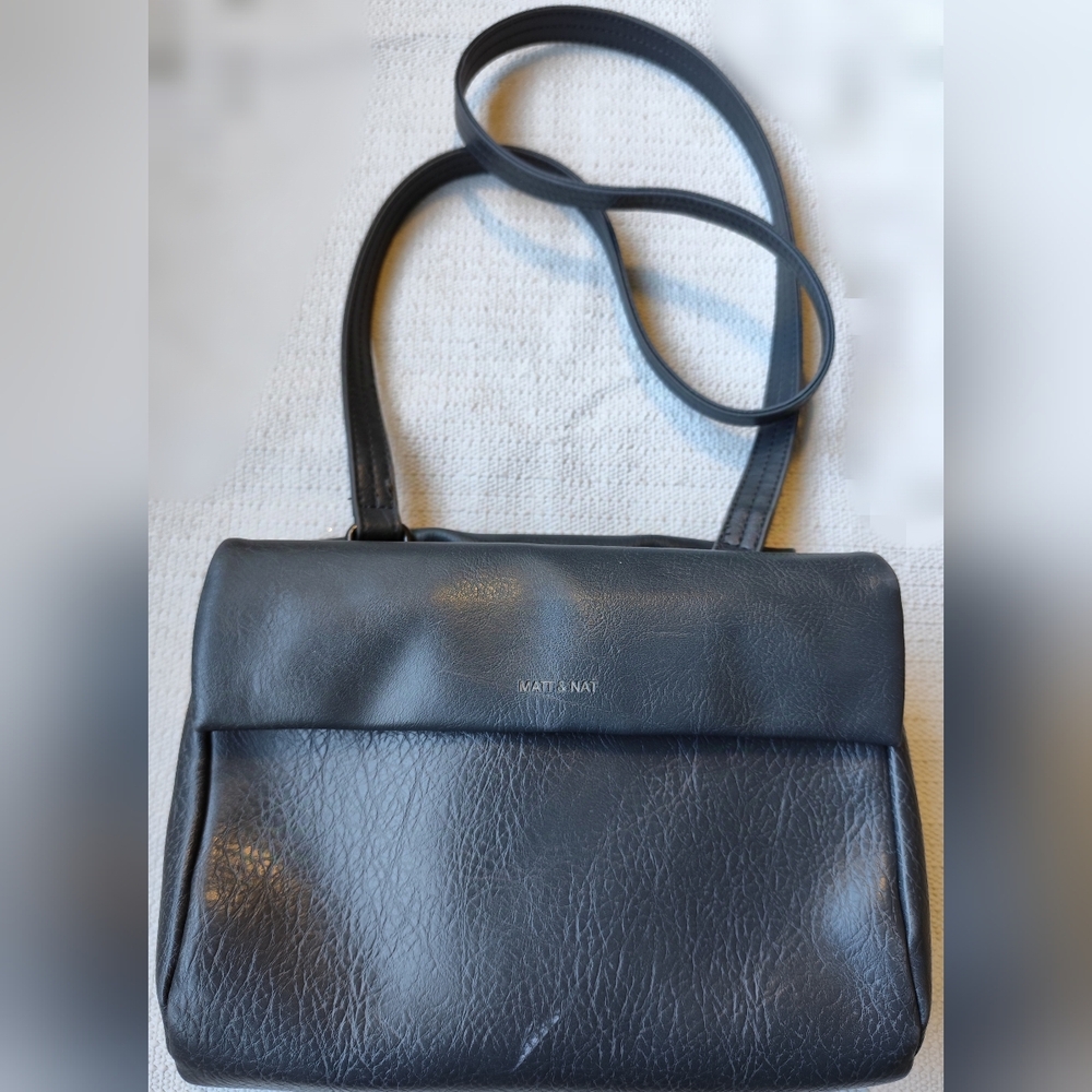 Matt & Nat VEGAN Leather Royal Blue Purse Crossbody Bag Handbag